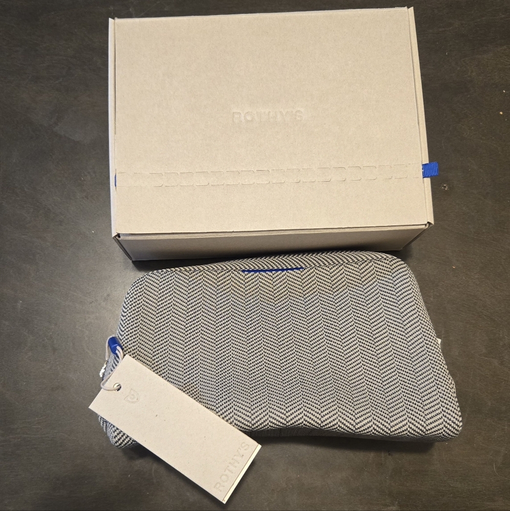 Rothy's Iron Herringbone Universal Pouch - Large